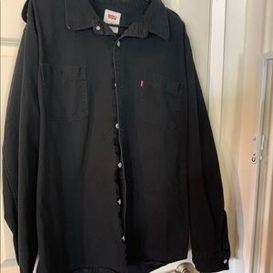 Black denim Levi’s  Strauss shirt XXL